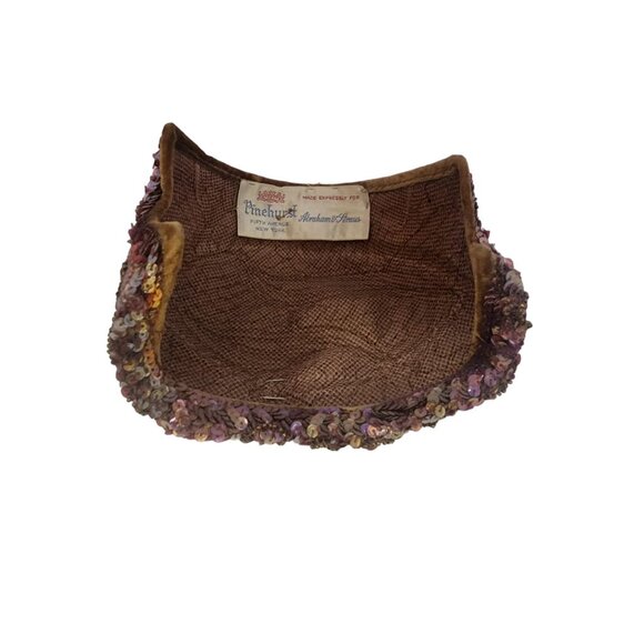 Fabulous Sequin Pinehurst 5th Ave NY Exclusive For Abraham and Straus 40s Hat - Picture 5 of 6